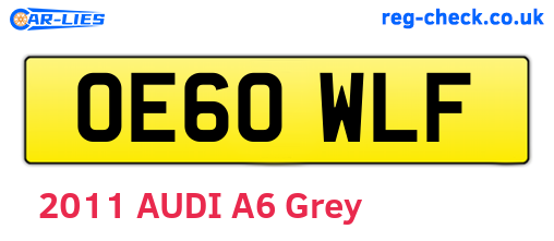 OE60WLF are the vehicle registration plates.