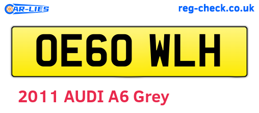 OE60WLH are the vehicle registration plates.
