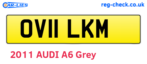 OV11LKM are the vehicle registration plates.