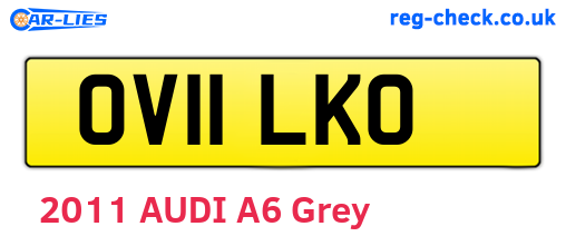 OV11LKO are the vehicle registration plates.