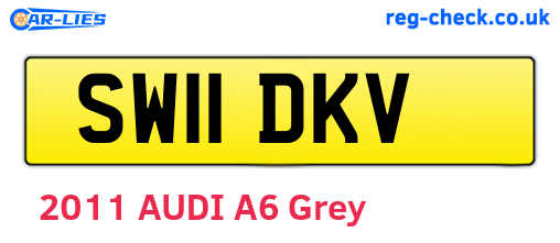 SW11DKV are the vehicle registration plates.