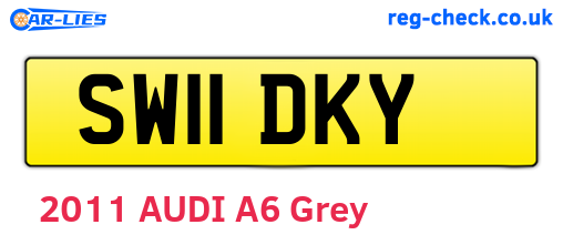 SW11DKY are the vehicle registration plates.