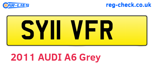 SY11VFR are the vehicle registration plates.