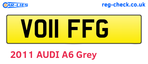 VO11FFG are the vehicle registration plates.
