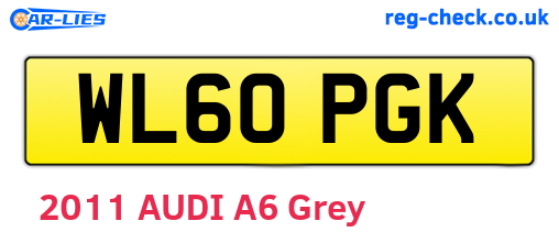 WL60PGK are the vehicle registration plates.