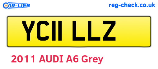 YC11LLZ are the vehicle registration plates.