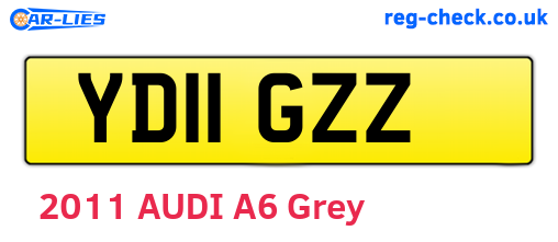 YD11GZZ are the vehicle registration plates.
