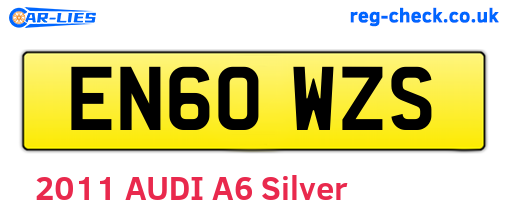 EN60WZS are the vehicle registration plates.