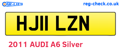 HJ11LZN are the vehicle registration plates.