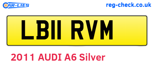 LB11RVM are the vehicle registration plates.