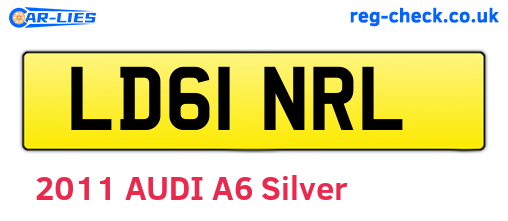 LD61NRL are the vehicle registration plates.