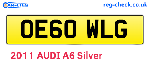 OE60WLG are the vehicle registration plates.