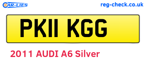PK11KGG are the vehicle registration plates.