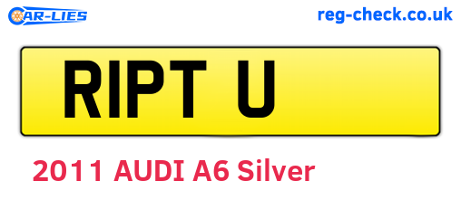R1PTU are the vehicle registration plates.