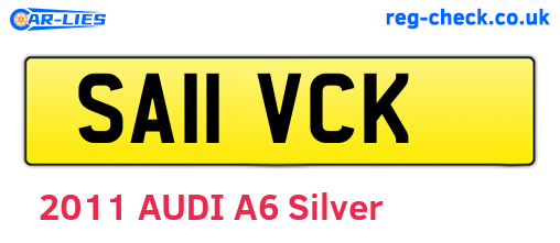 SA11VCK are the vehicle registration plates.