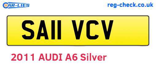 SA11VCV are the vehicle registration plates.