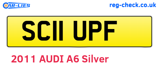 SC11UPF are the vehicle registration plates.
