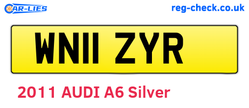 WN11ZYR are the vehicle registration plates.