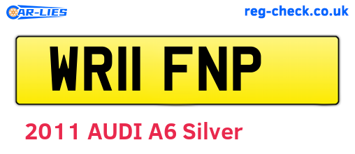WR11FNP are the vehicle registration plates.