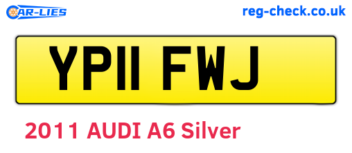 YP11FWJ are the vehicle registration plates.