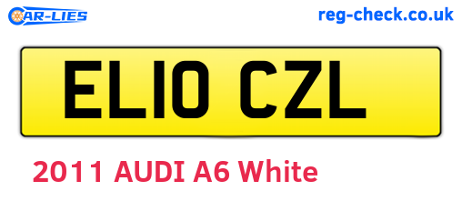 EL10CZL are the vehicle registration plates.