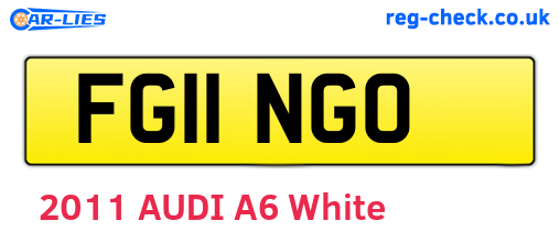FG11NGO are the vehicle registration plates.