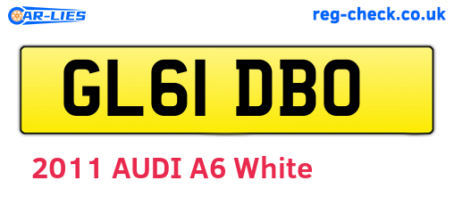 GL61DBO are the vehicle registration plates.