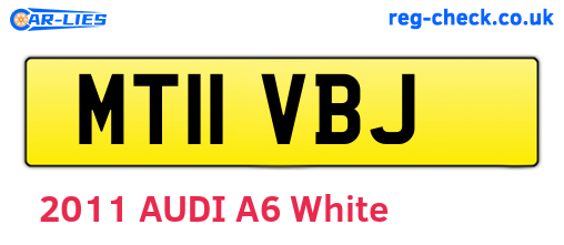 MT11VBJ are the vehicle registration plates.