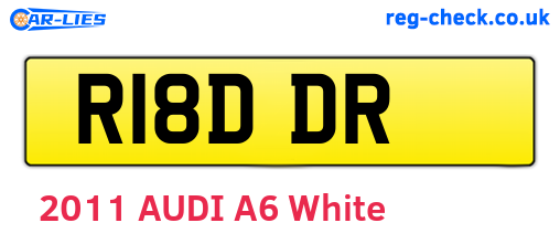 R18DDR are the vehicle registration plates.