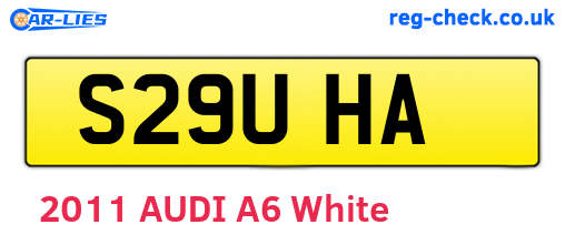 S29UHA are the vehicle registration plates.