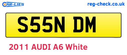 S55NDM are the vehicle registration plates.