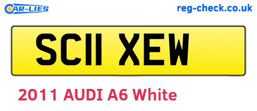 SC11XEW are the vehicle registration plates.
