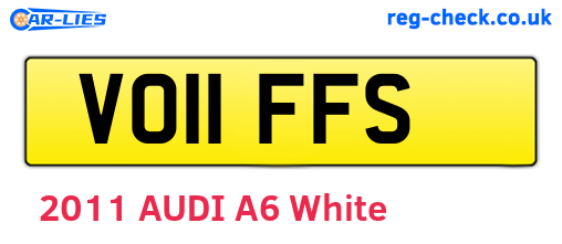 VO11FFS are the vehicle registration plates.