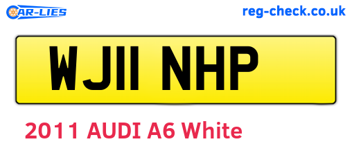 WJ11NHP are the vehicle registration plates.