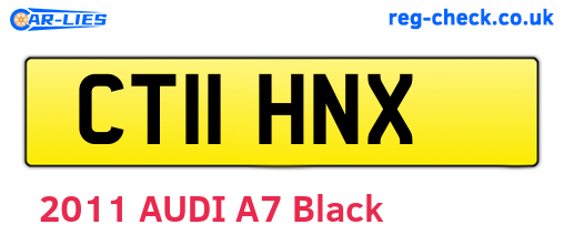 CT11HNX are the vehicle registration plates.