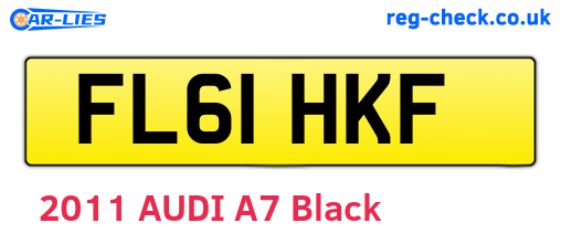 FL61HKF are the vehicle registration plates.