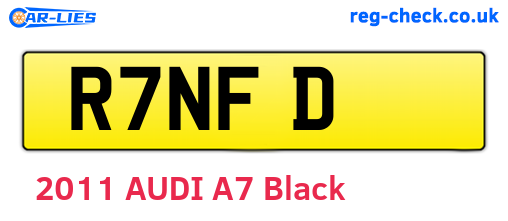 R7NFD are the vehicle registration plates.