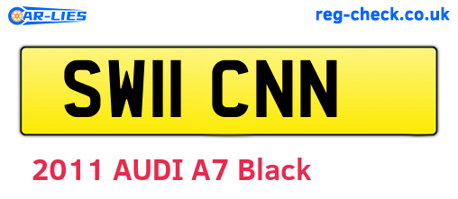 SW11CNN are the vehicle registration plates.
