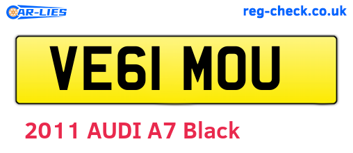 VE61MOU are the vehicle registration plates.