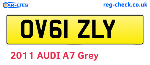 OV61ZLY are the vehicle registration plates.