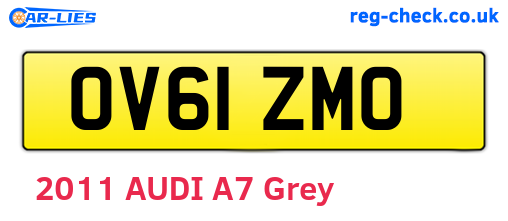 OV61ZMO are the vehicle registration plates.