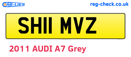 SH11MVZ are the vehicle registration plates.