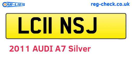 LC11NSJ are the vehicle registration plates.