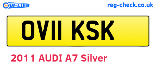 OV11KSK are the vehicle registration plates.