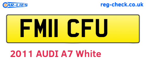 FM11CFU are the vehicle registration plates.