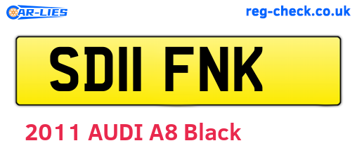 SD11FNK are the vehicle registration plates.
