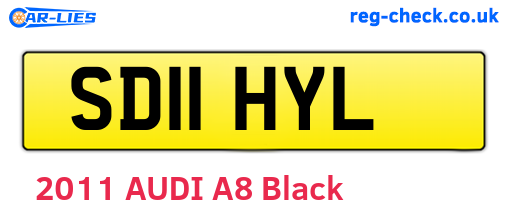 SD11HYL are the vehicle registration plates.