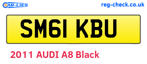 SM61KBU are the vehicle registration plates.