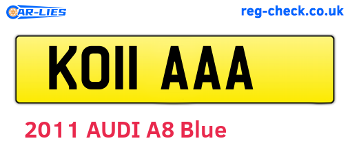 KO11AAA are the vehicle registration plates.