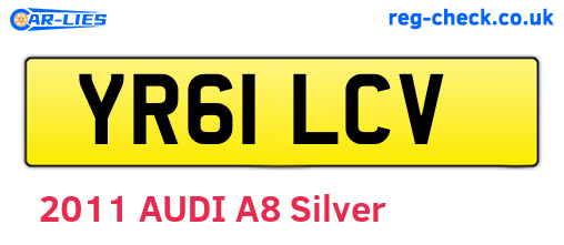 YR61LCV are the vehicle registration plates.